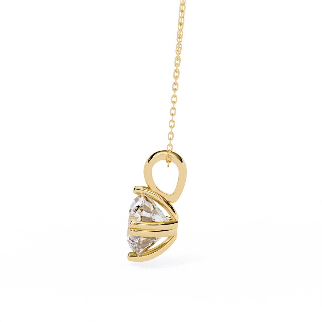 2 Carats Lab Grown Diamond pendant