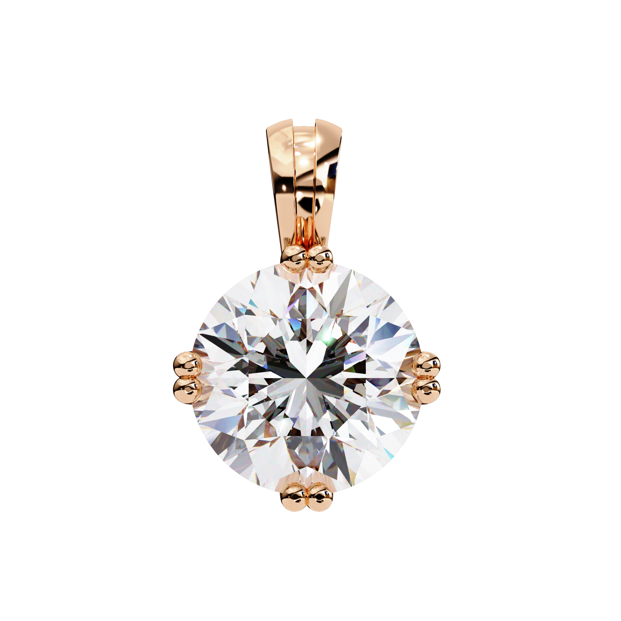 2 Carats Lab Grown Diamond pendant