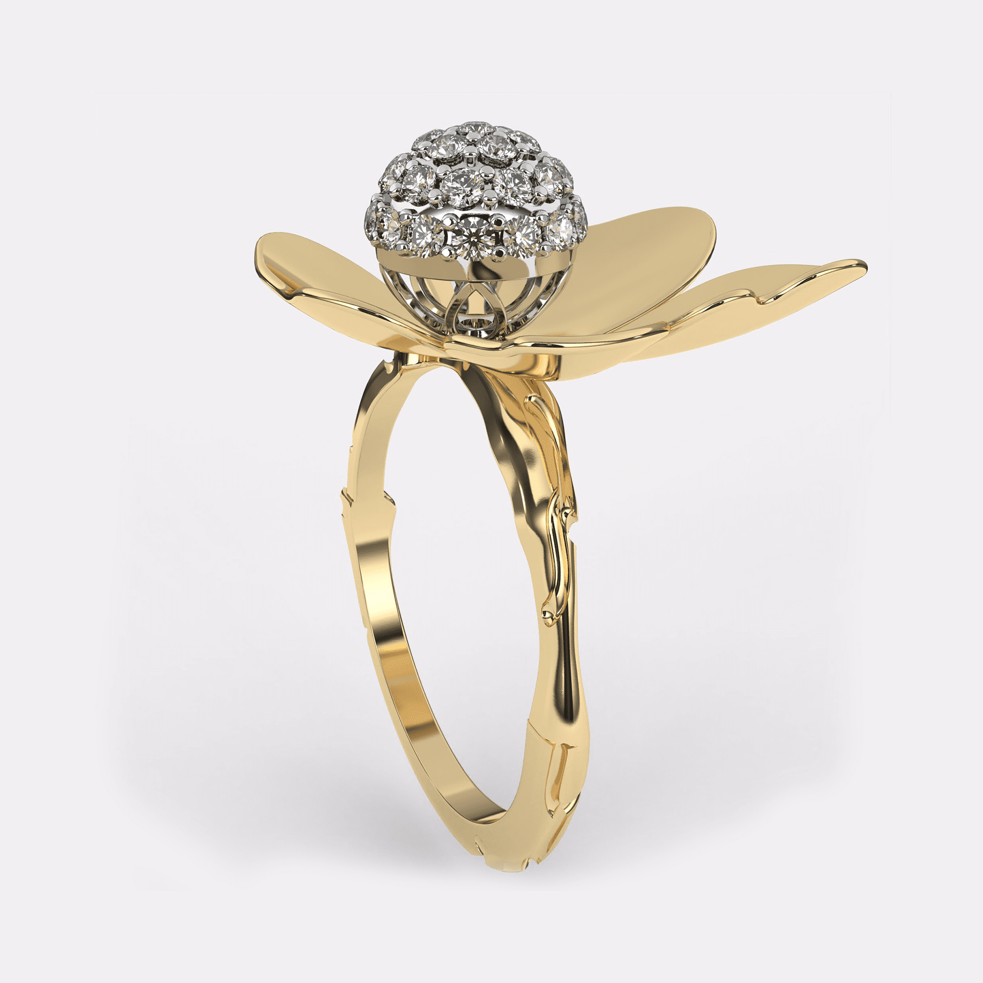 The Floral Diamond Ring