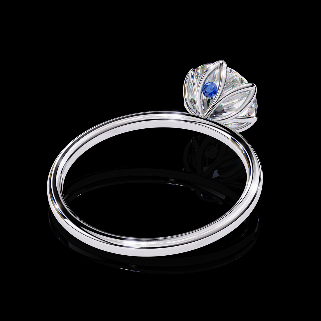 2 carats Round Solitaire Diamond Ring