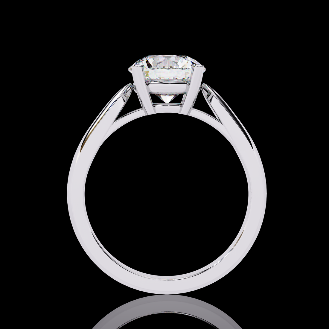 2 carats Round Solitaire Ring