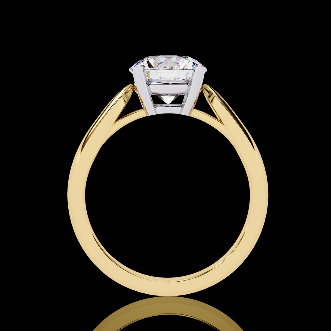 2 carats Round Solitaire Ring