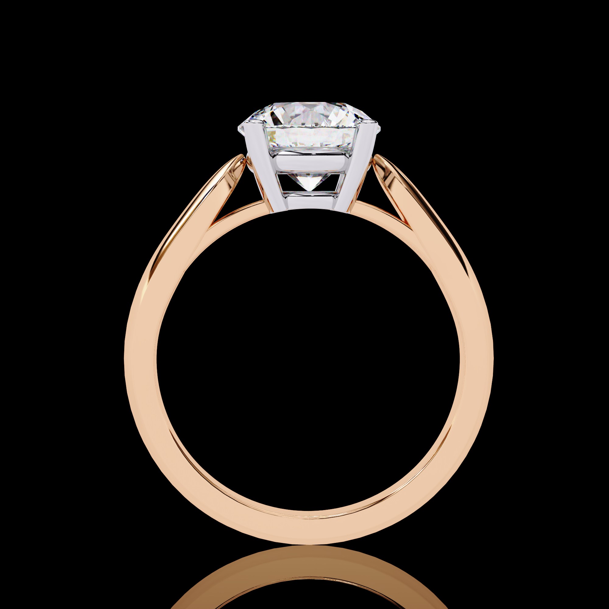 2 carats Round Solitaire Ring
