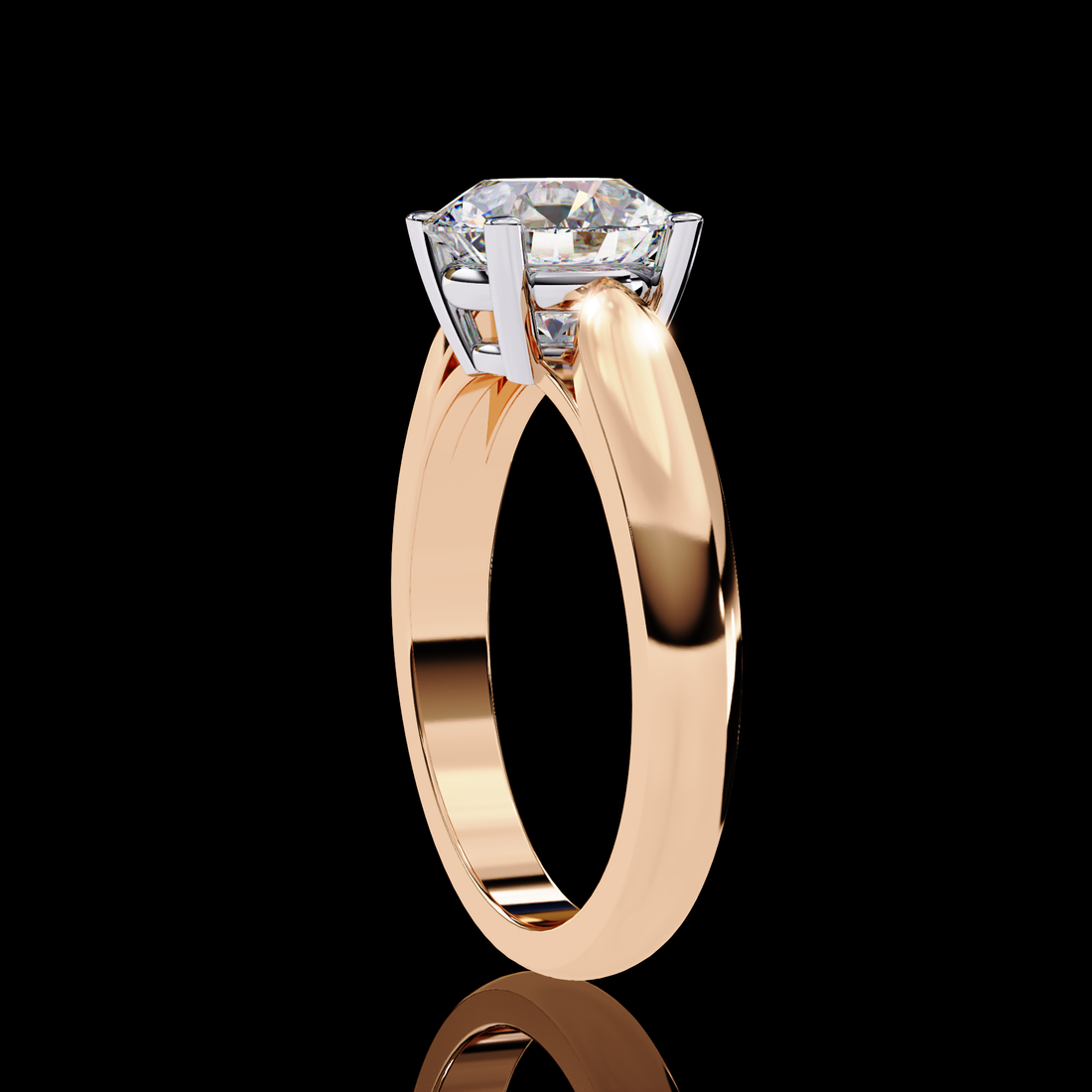 2 carats Round Solitaire Ring
