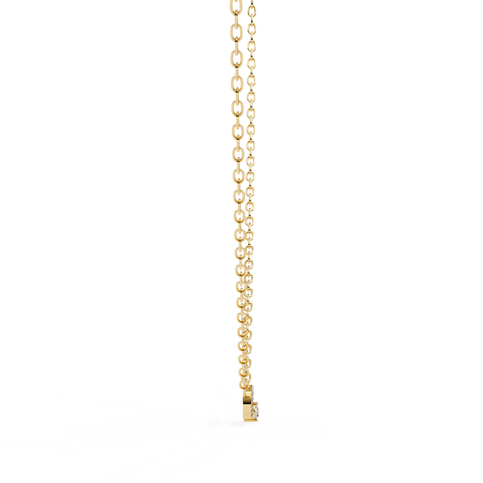 Loop Diamond pendant with chain