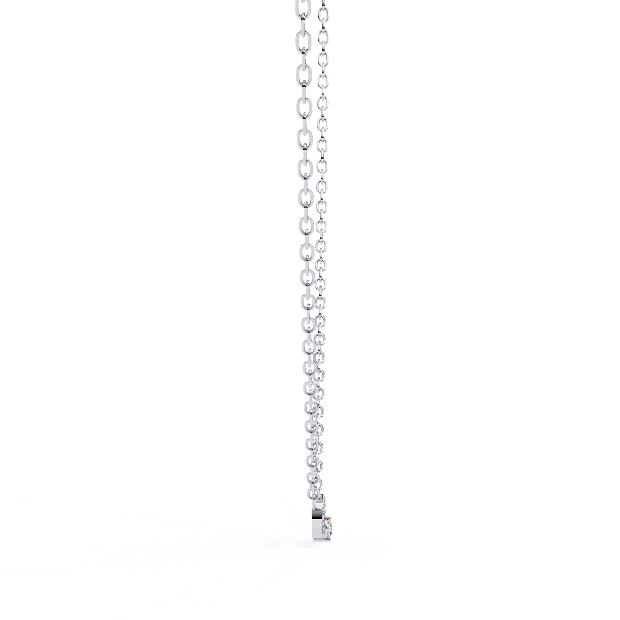 Loop Diamond pendant with chain