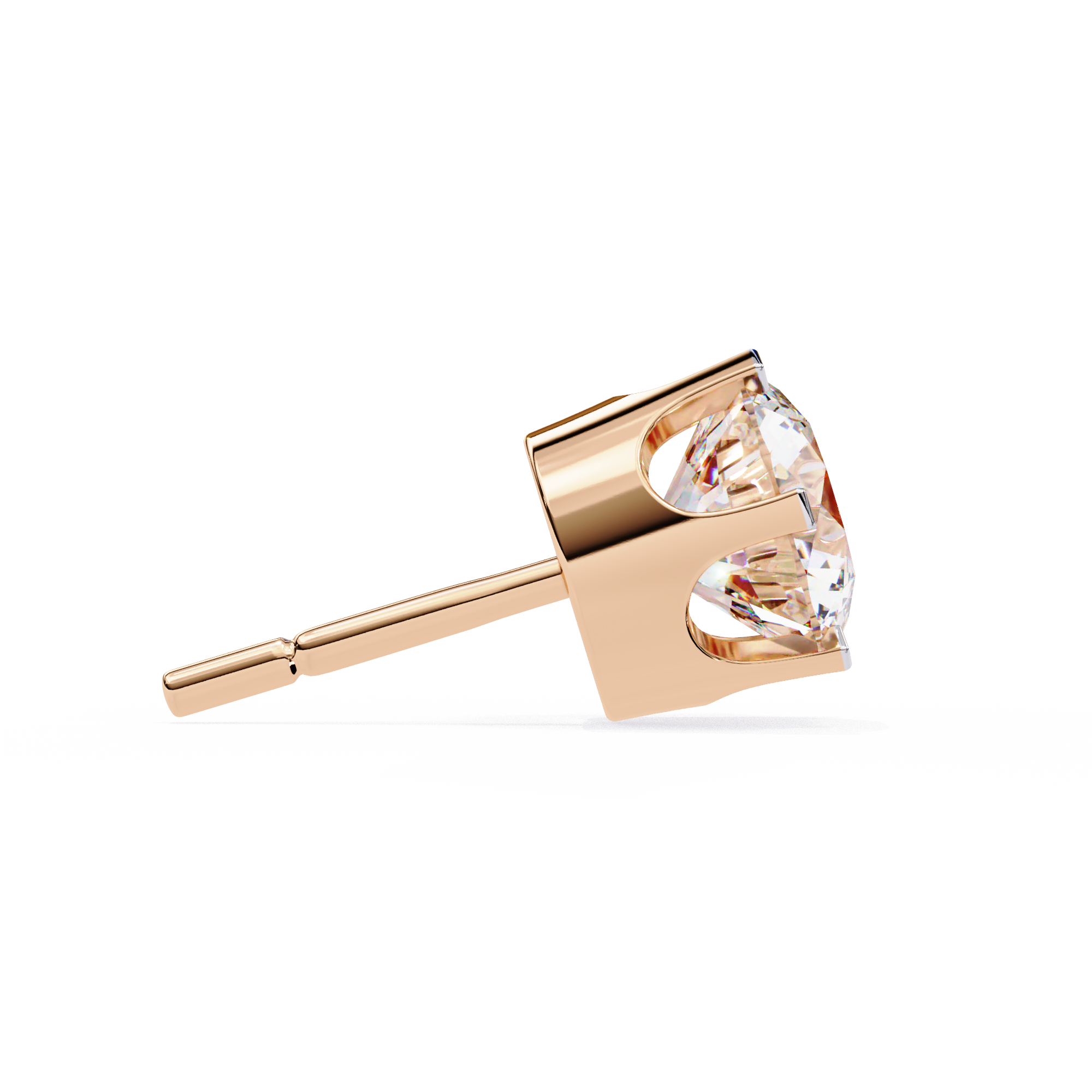 2.50 cts Round Lab Grown Diamond Studs