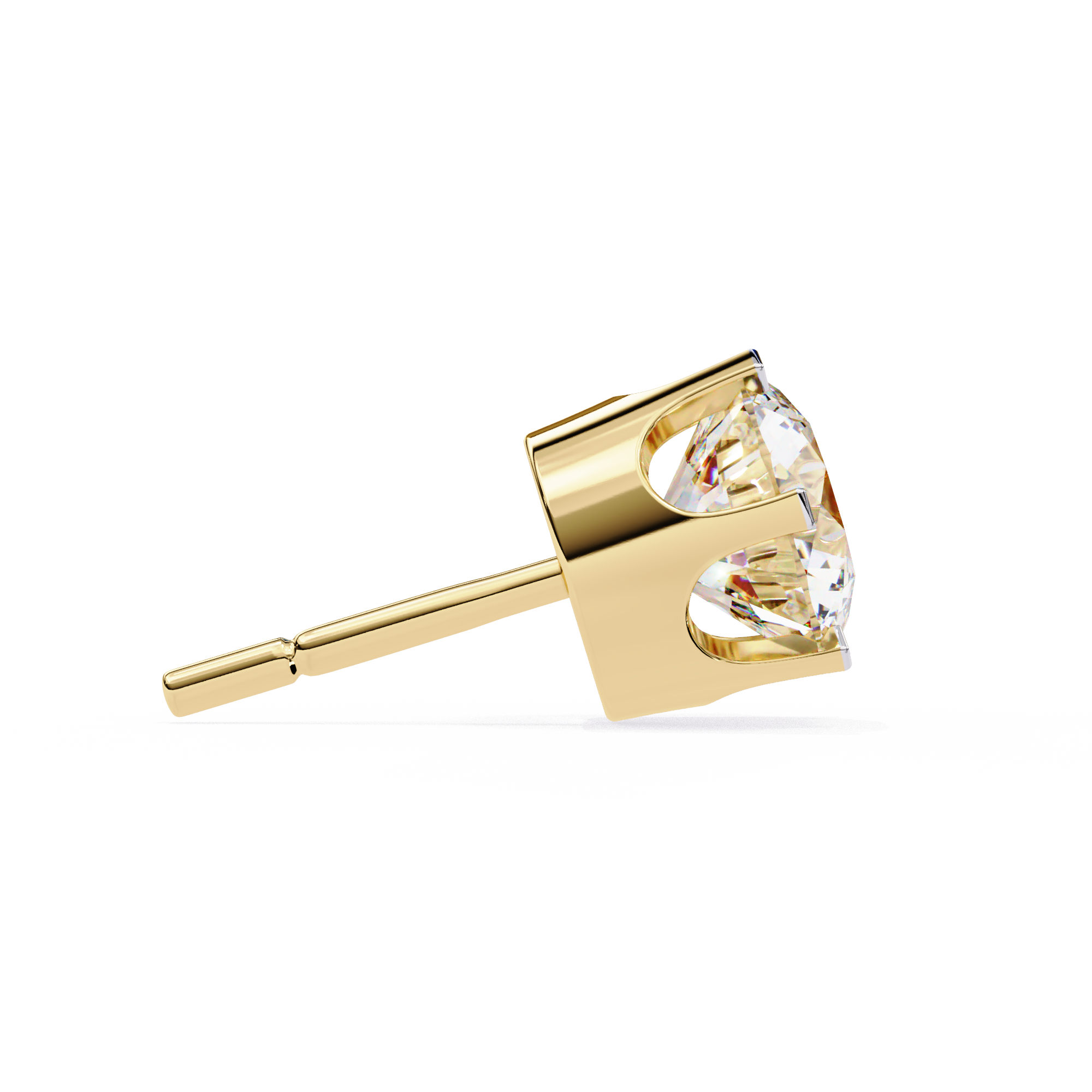 2.50 cts Round Lab Grown Diamond Studs