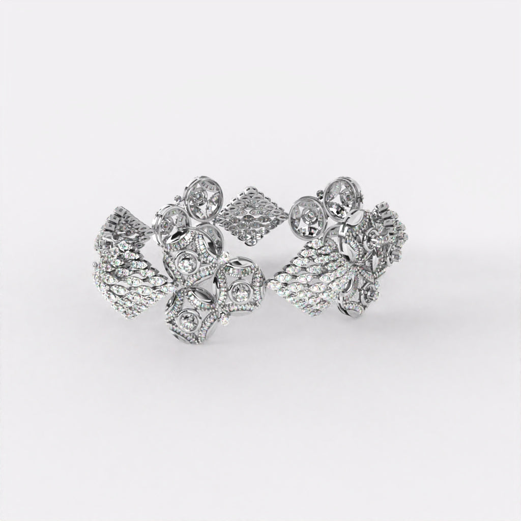 Blossom Cluster Diamond Bracelet