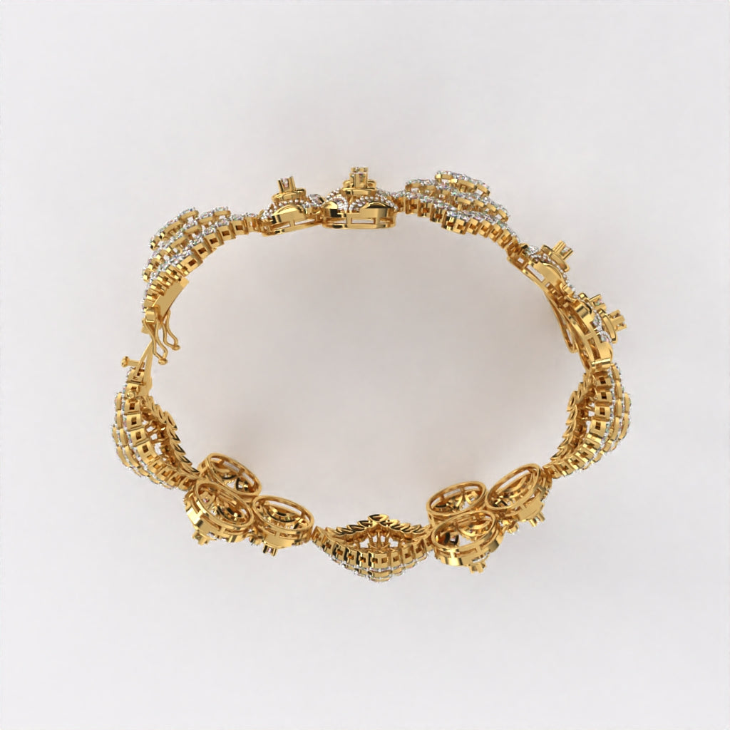 Blossom Cluster Diamond Bracelet