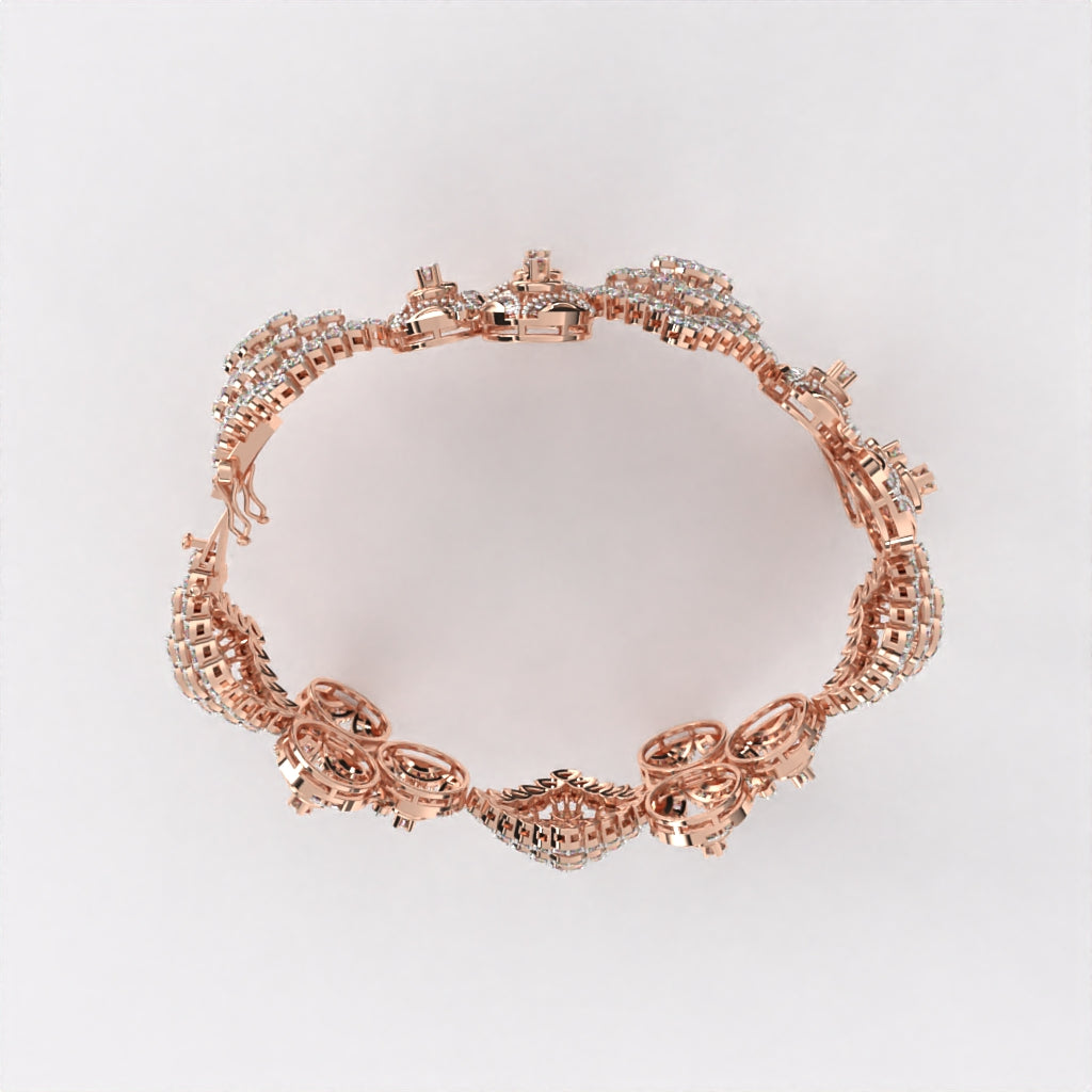 Blossom Cluster Diamond Bracelet