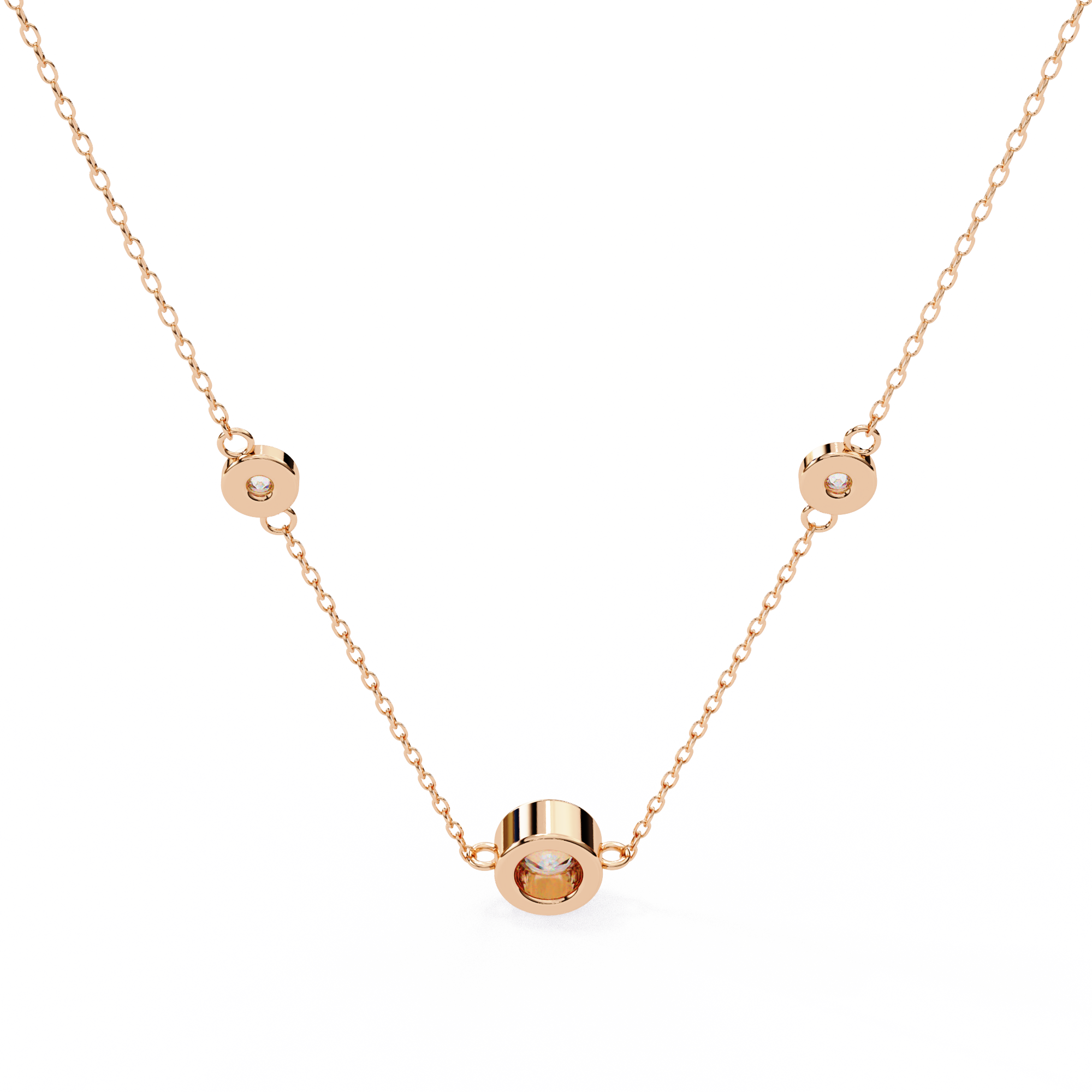 Minimal Abstract Diamond Pendant