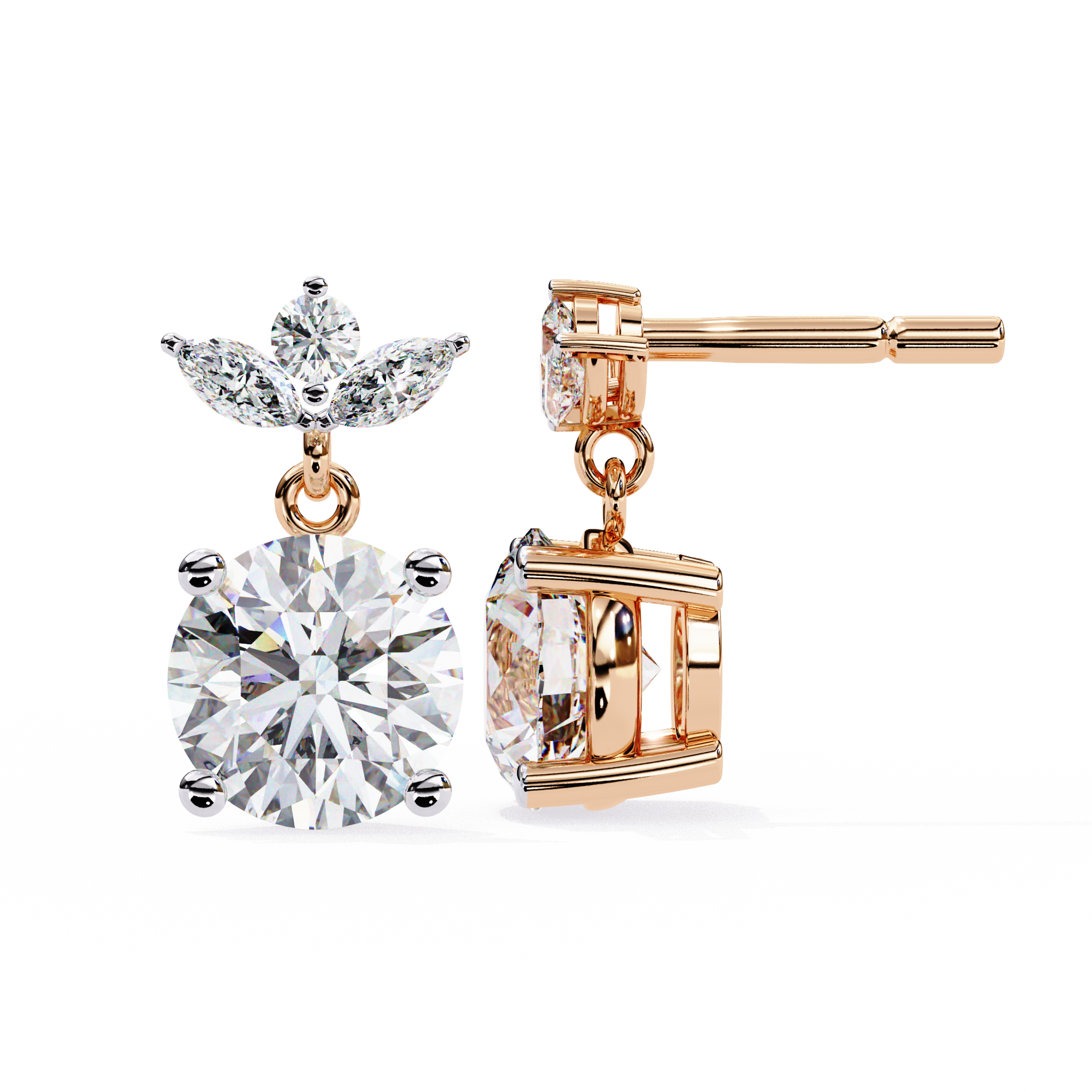 Charming Diamond Earrings