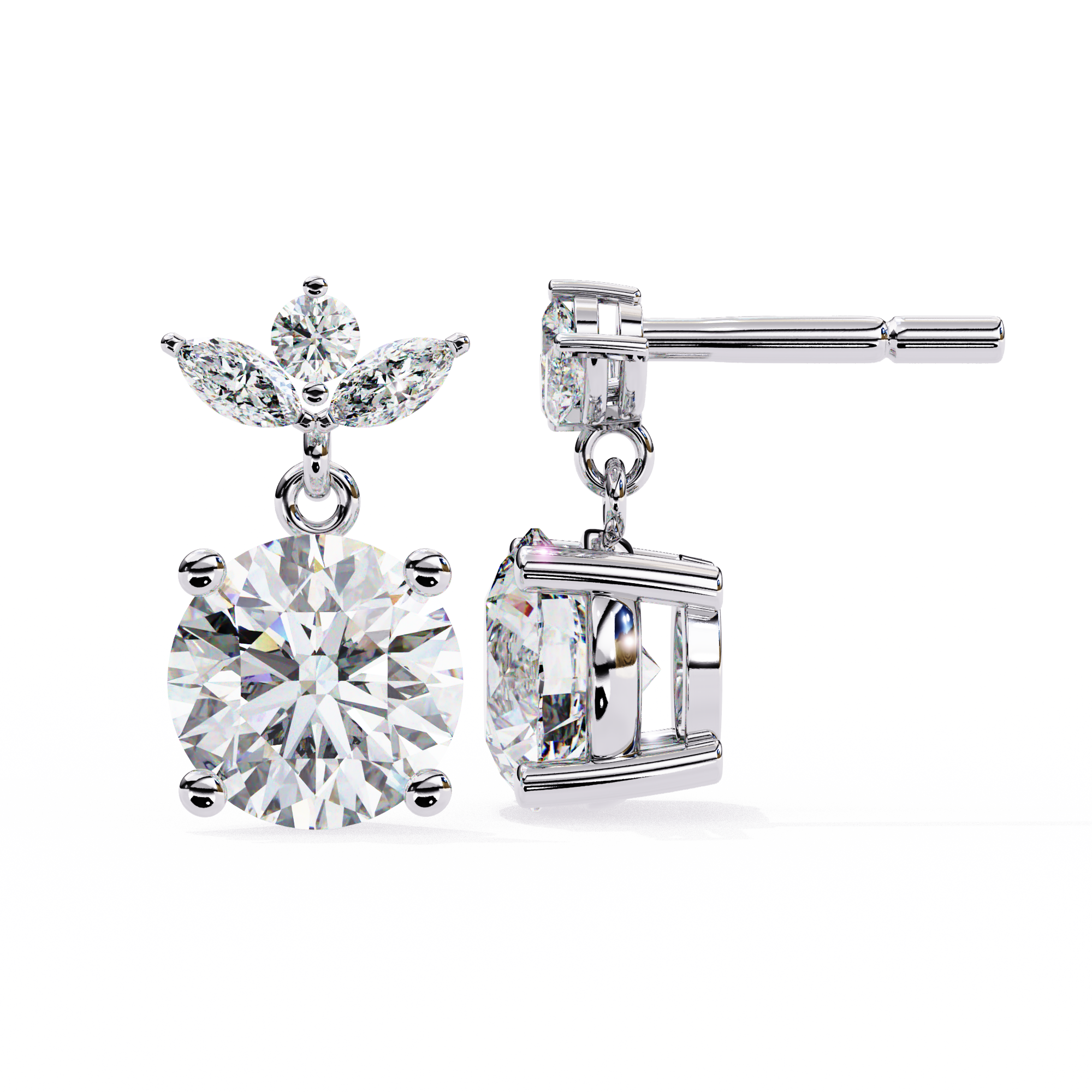 Charming Diamond Earrings