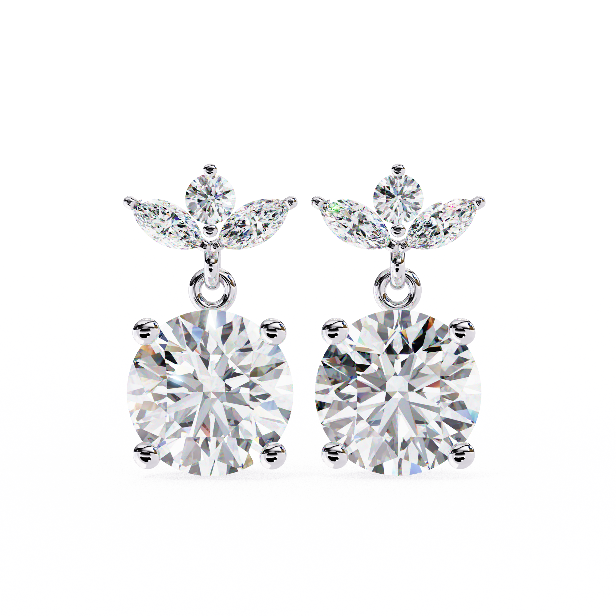 Charming Diamond Earrings