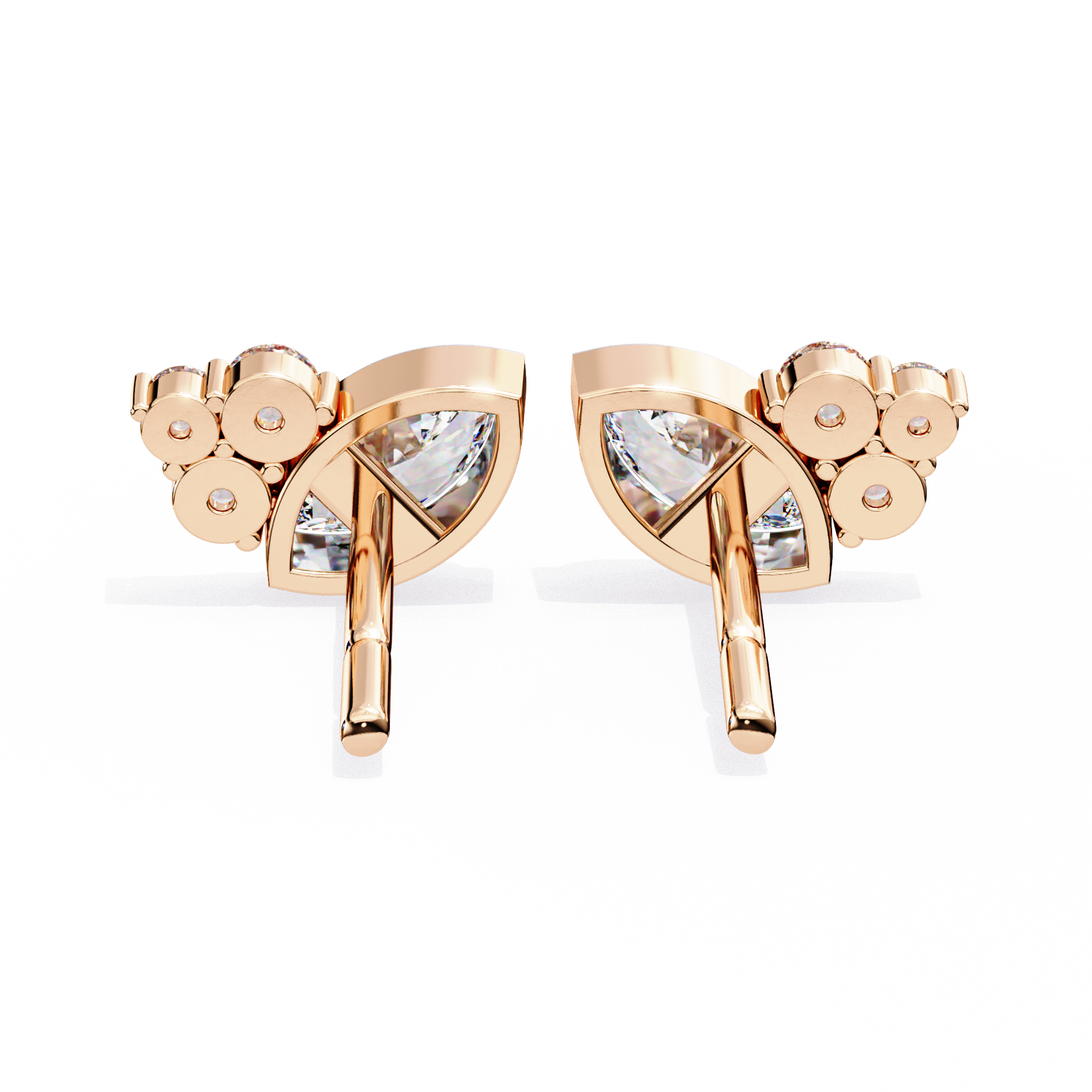 Fiery Diamond Studs