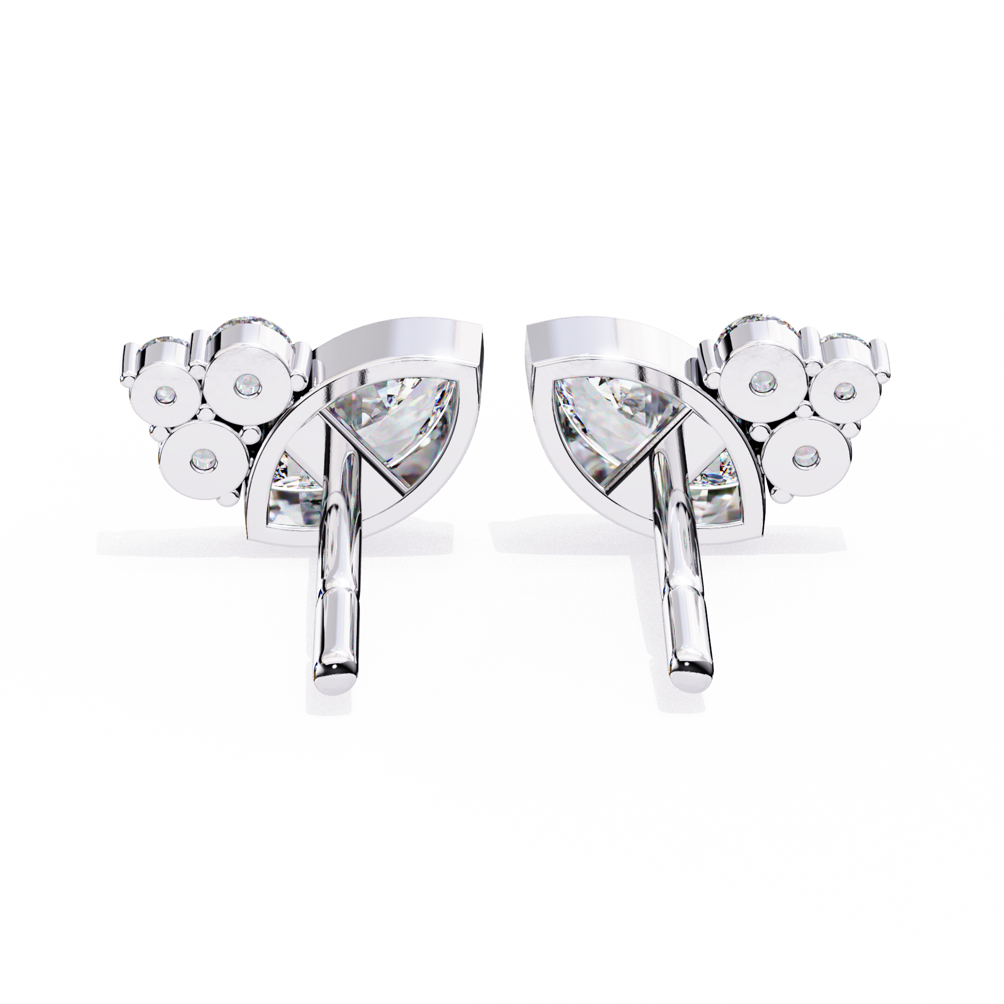 Fiery Diamond Studs