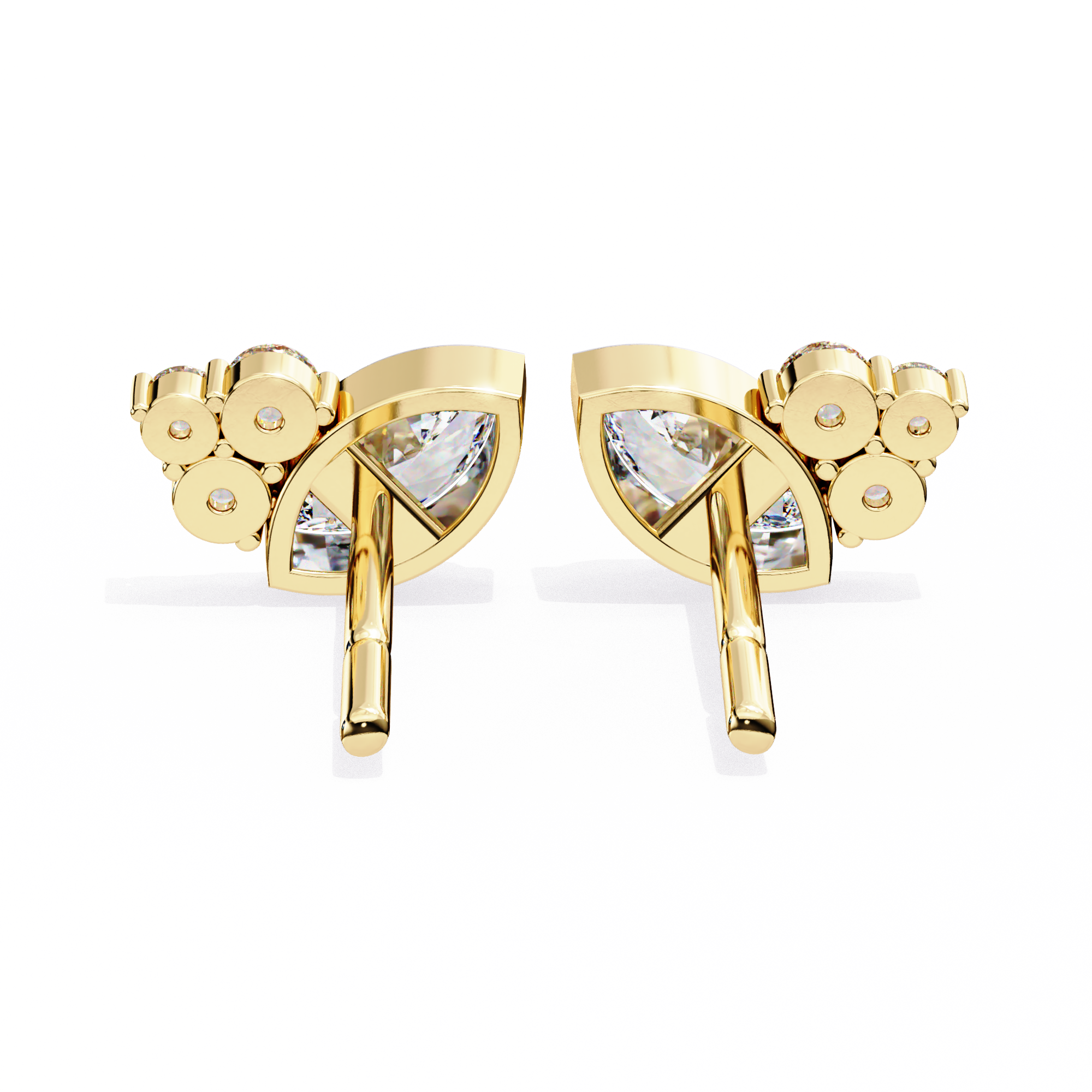Fiery Diamond Studs