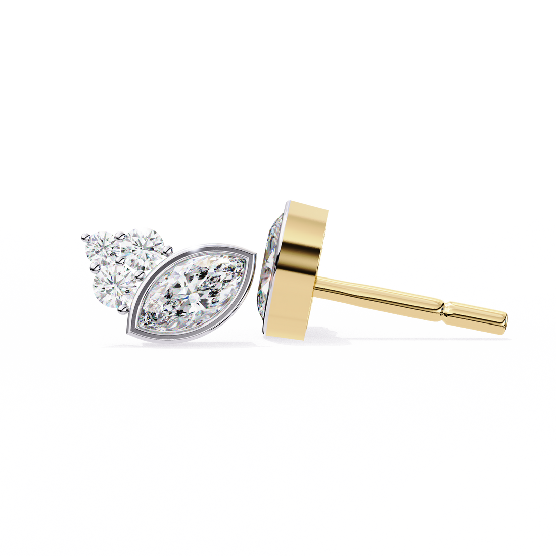 Fiery Diamond Studs