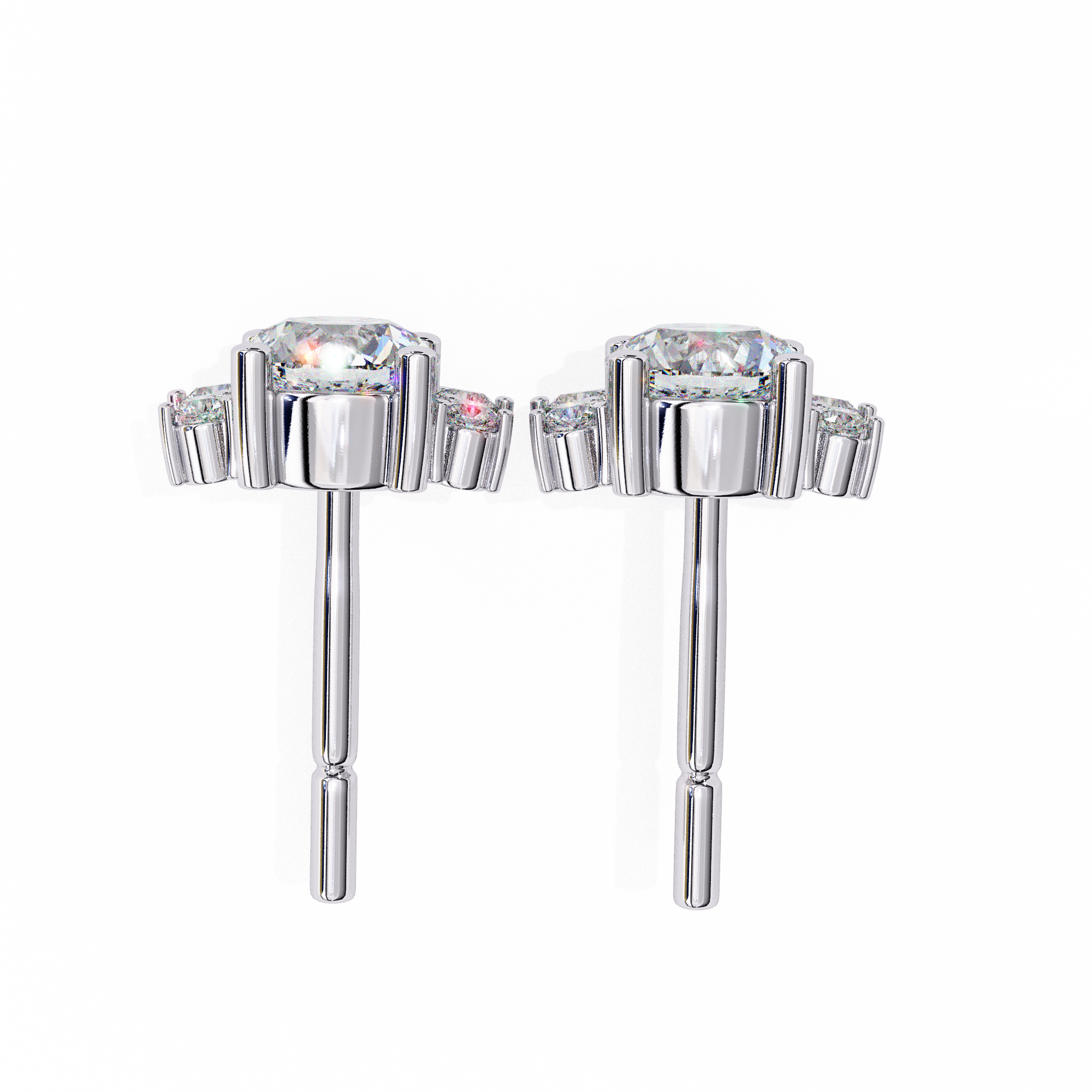 Spring Diamond Studs