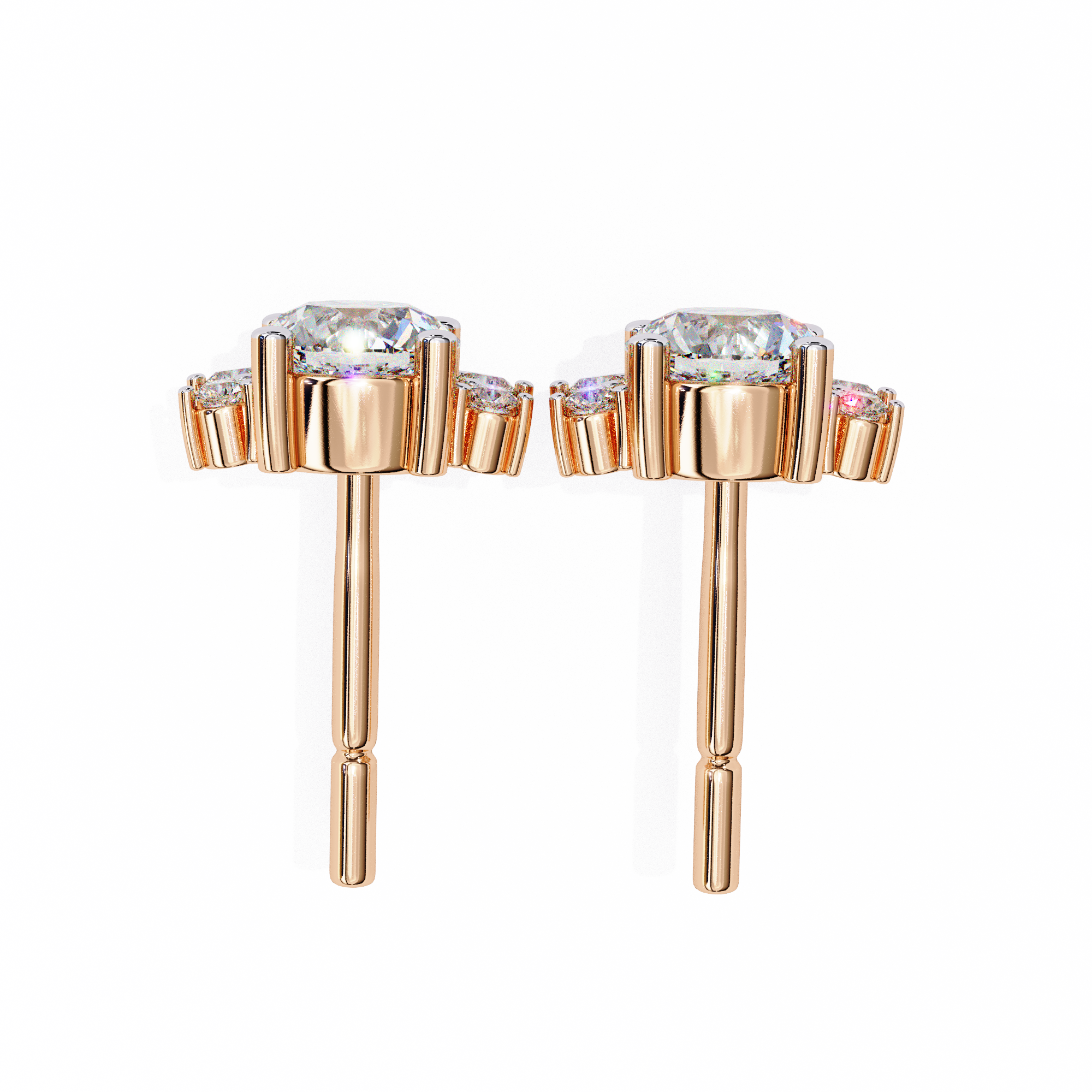 Spring Diamond Studs