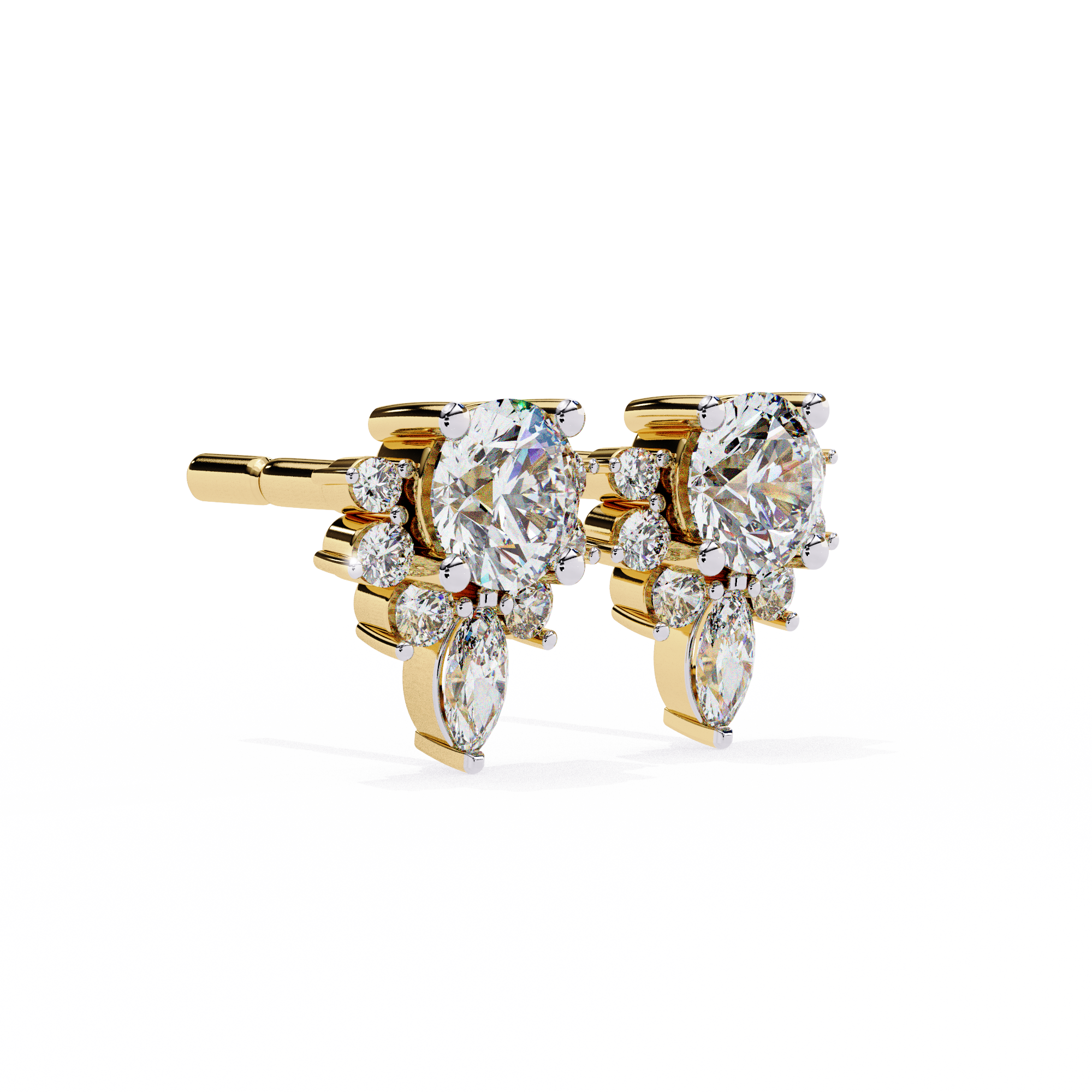 Spring Diamond Studs
