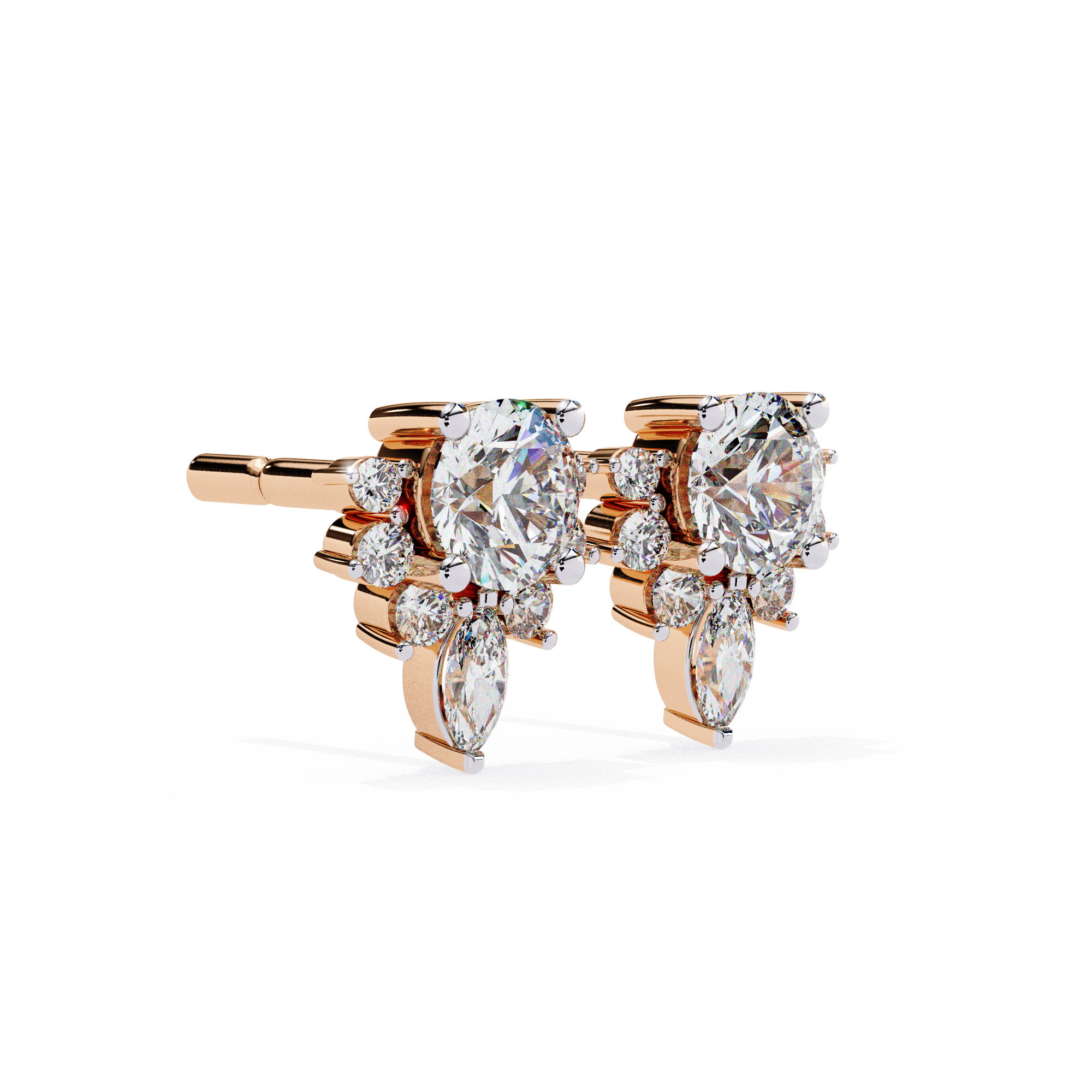 Spring Diamond Studs