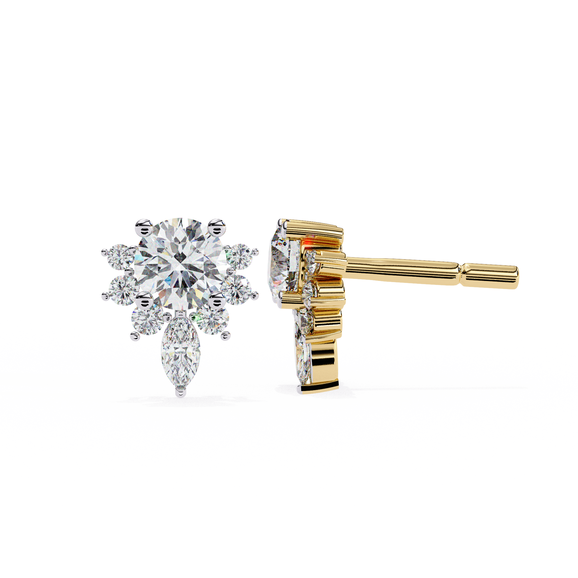 Spring Diamond Studs
