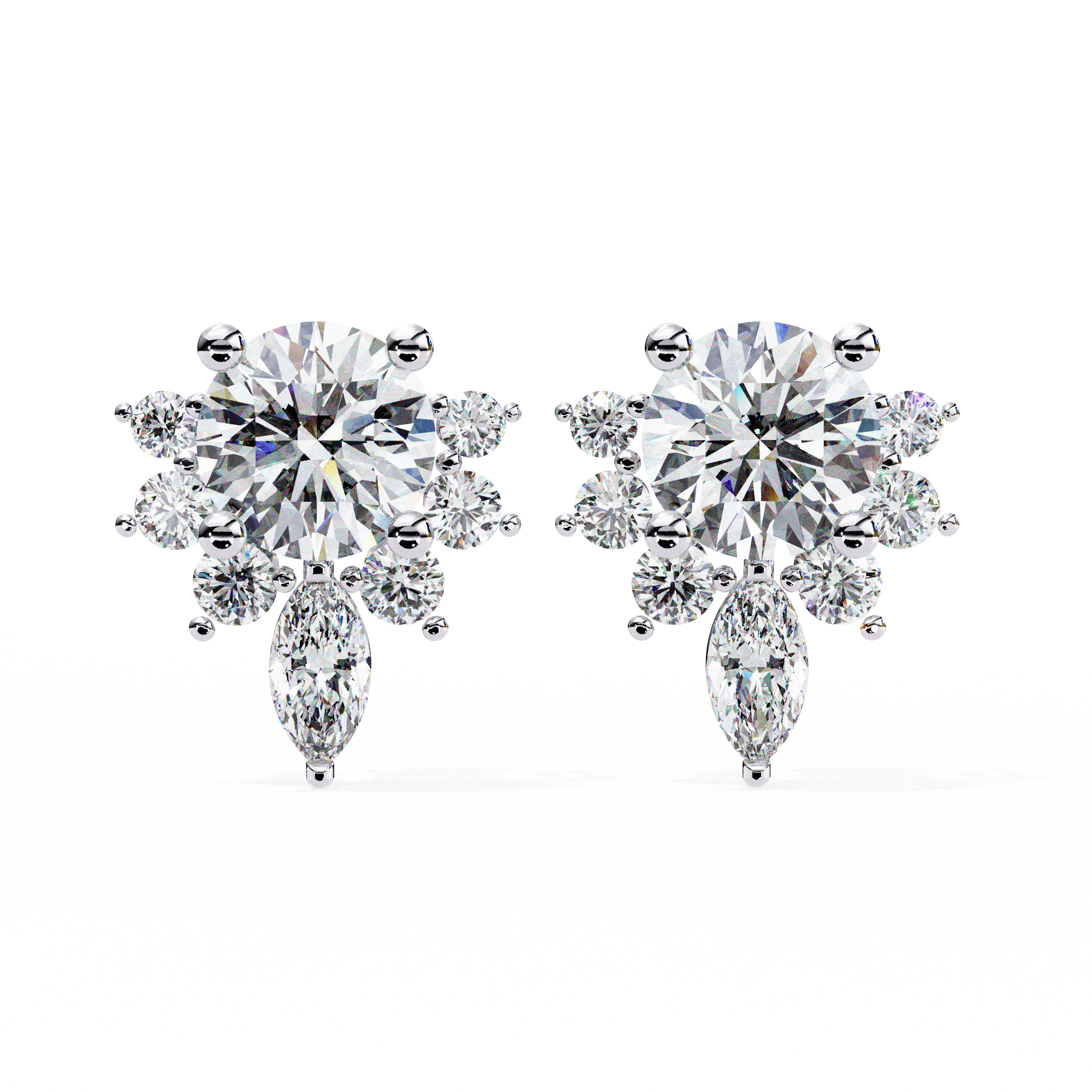 Spring Diamond Studs