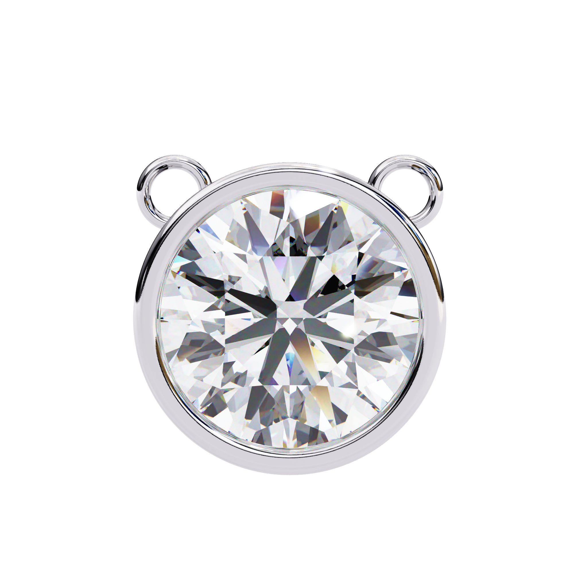 Bezel Round Diamond pendant