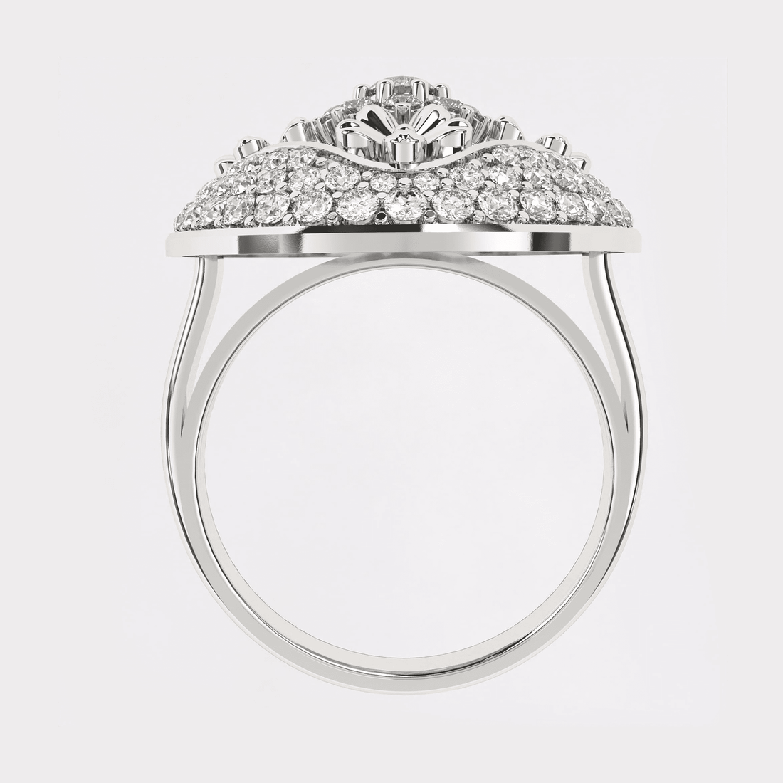 18k Gold Petal Diamond Ring