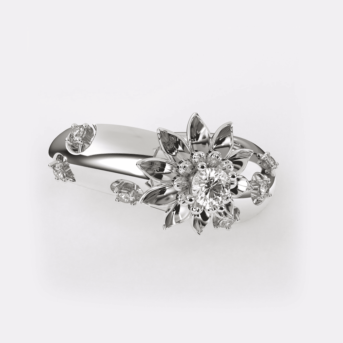 The Glorious Floral Diamond Ring