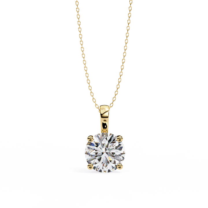 3 carats Cushion Diamond pendant