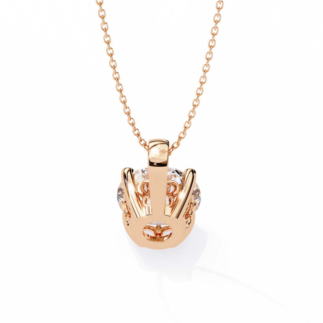 3 carats Cushion Diamond pendant