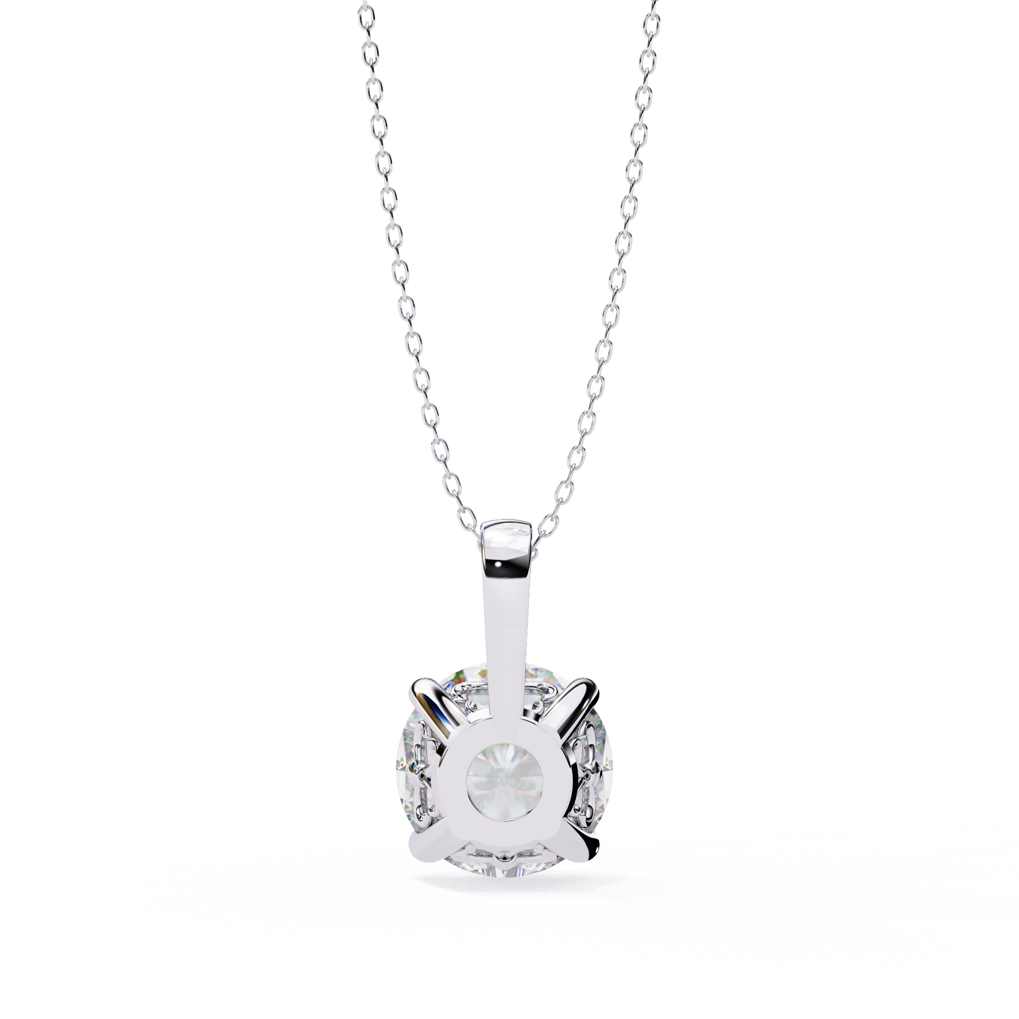 3 carats Cushion Diamond pendant