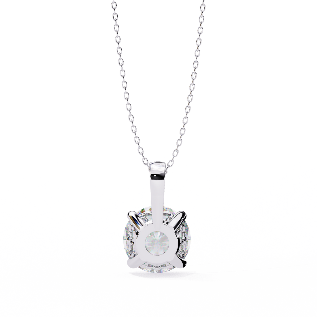 3 carats Cushion Diamond pendant