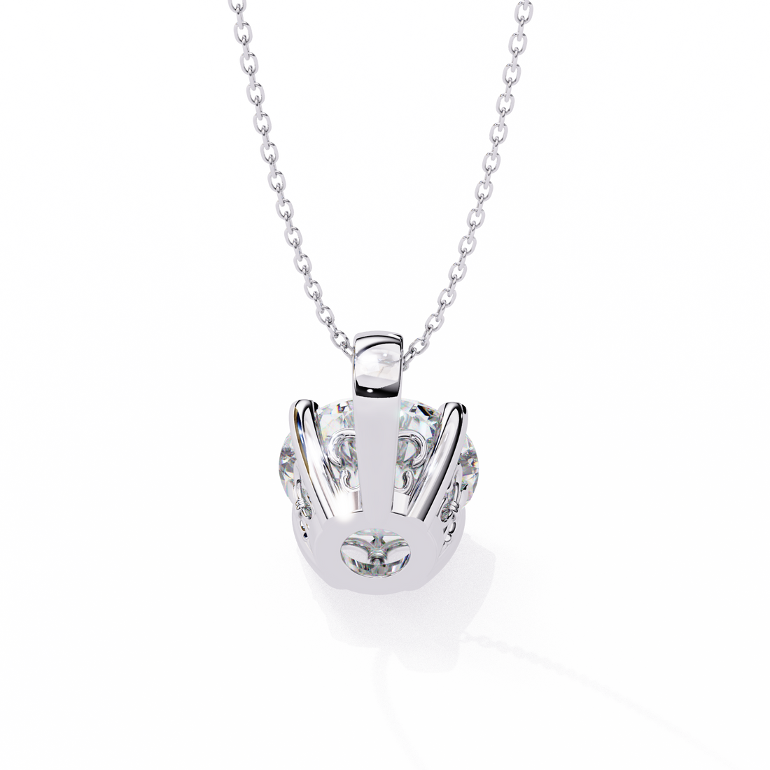 3 carats Cushion Diamond pendant