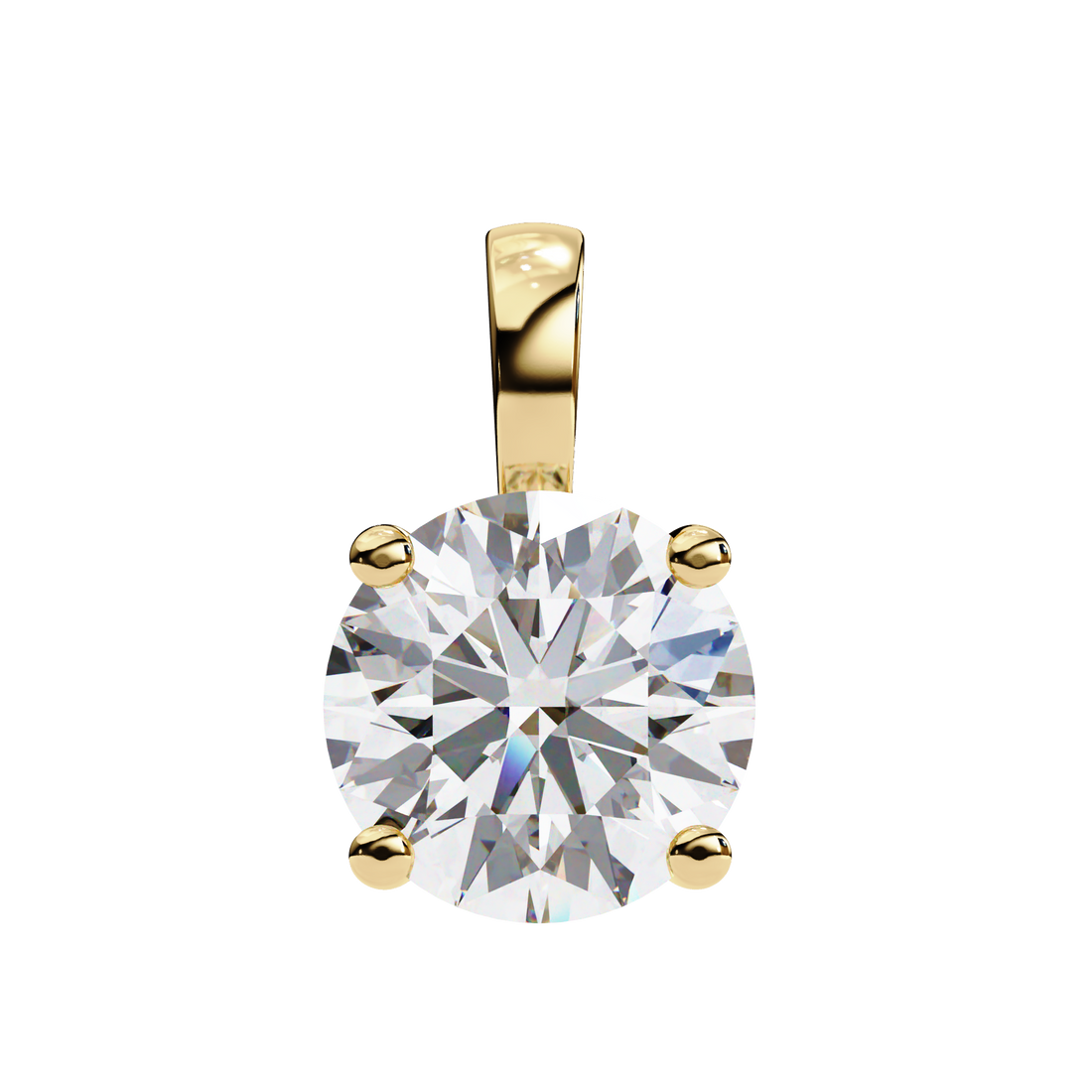 3 carats Cushion Diamond pendant