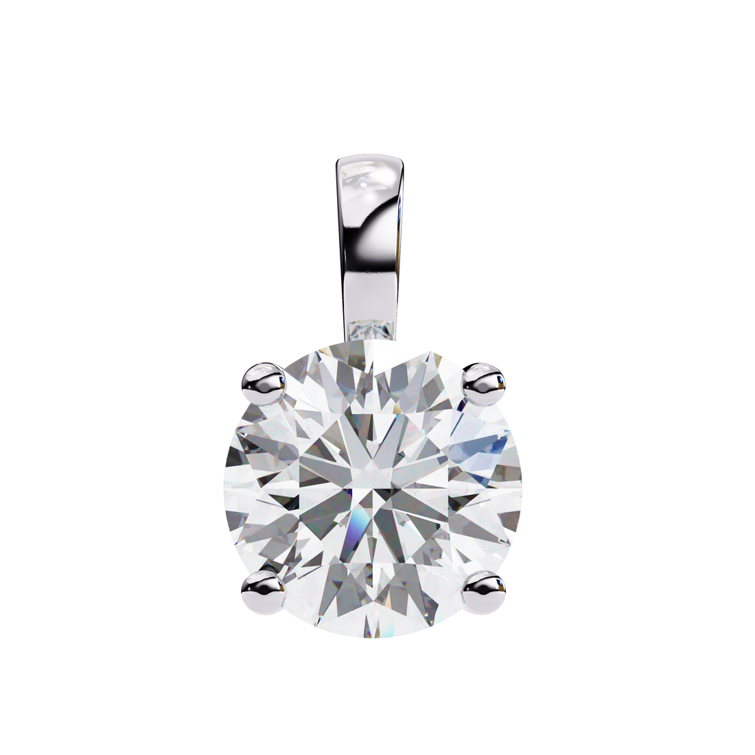 3 carats Cushion Diamond pendant