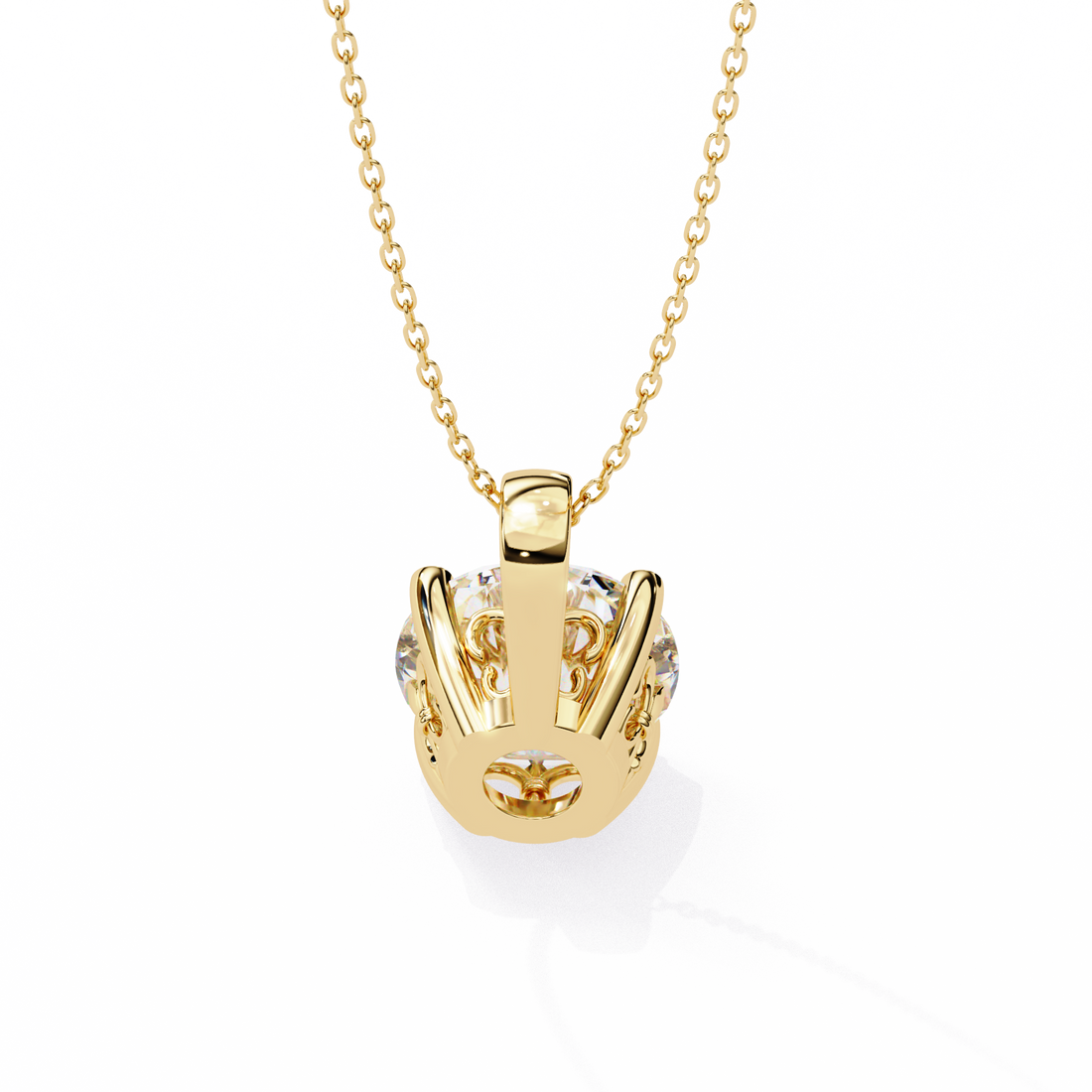 3 carats Cushion Diamond pendant