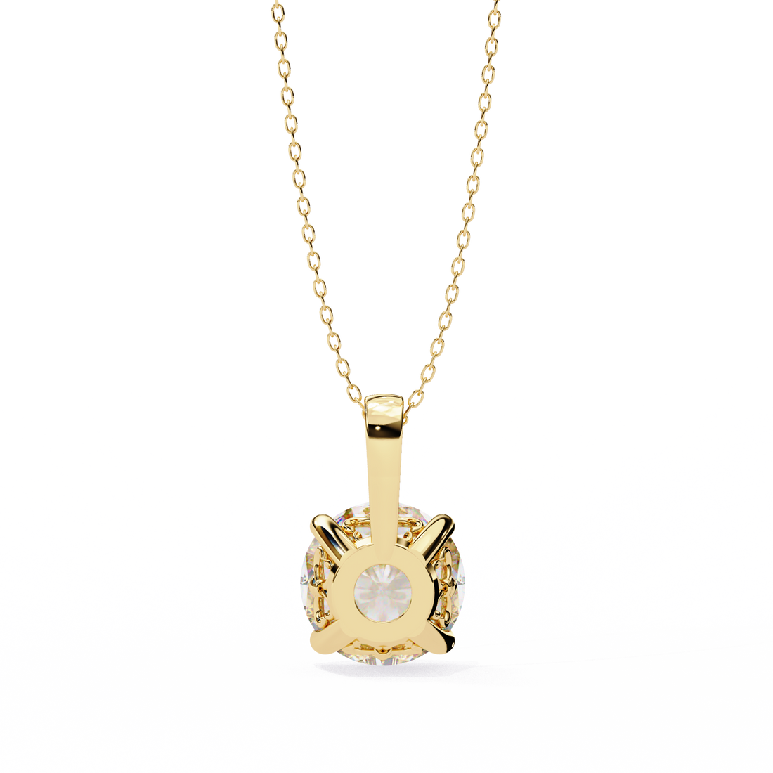 3 carats Cushion Diamond pendant