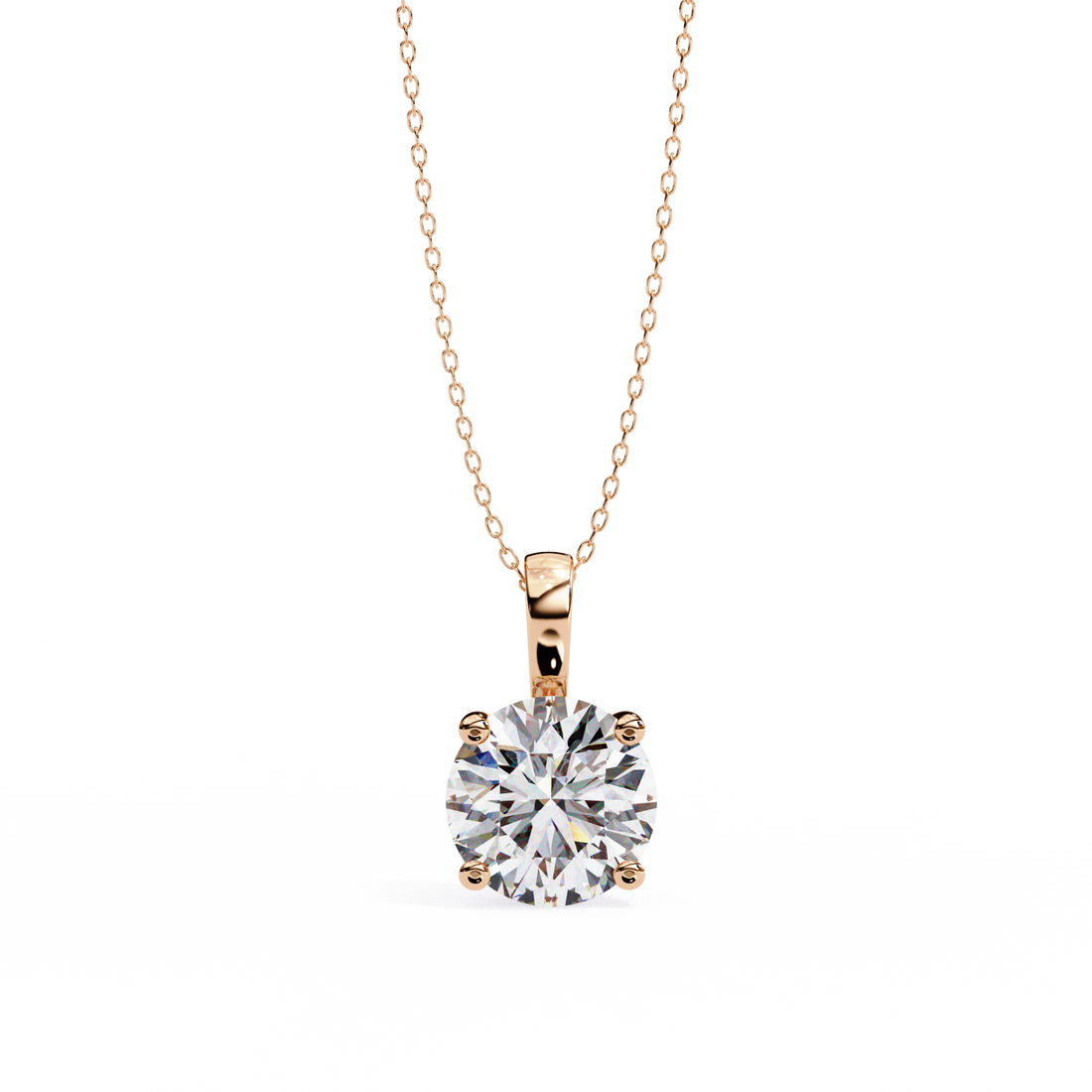 3 carats Cushion Diamond pendant