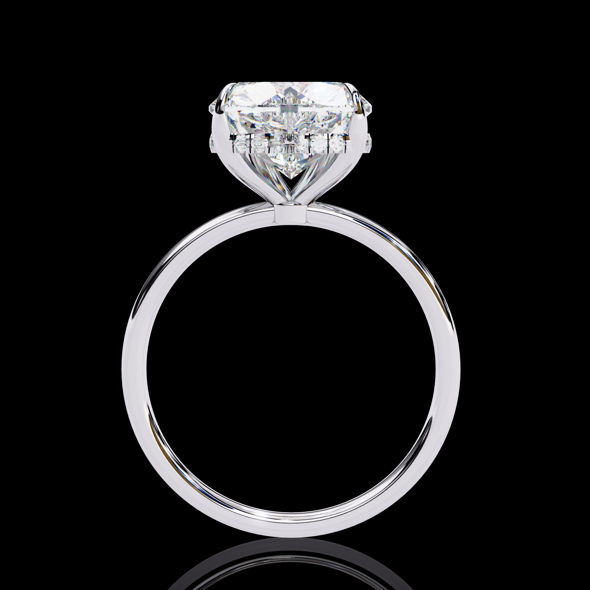 3 carats Heart Lab Grown Diamond Ring