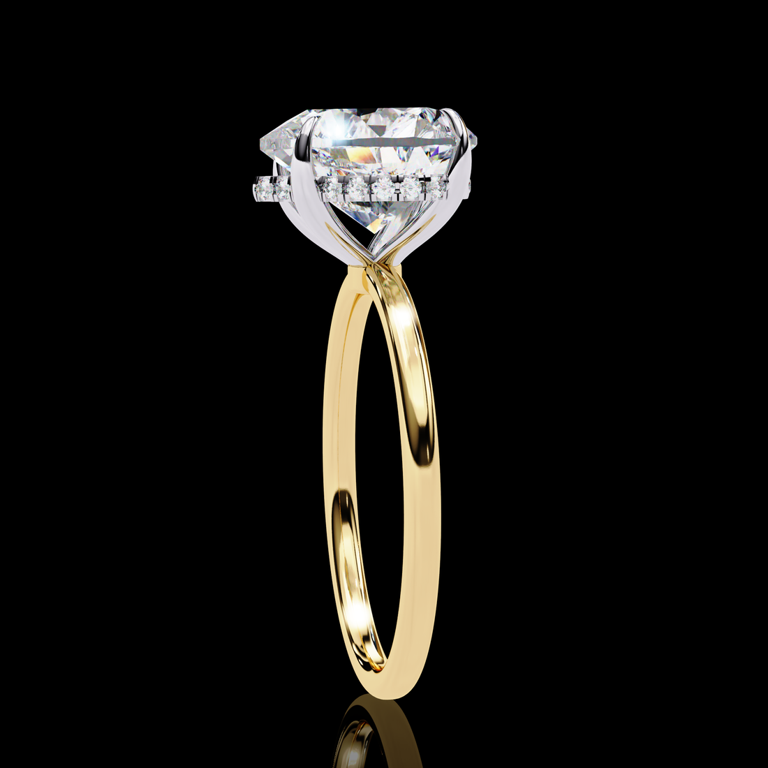 3 carats Heart Lab Grown Diamond Ring