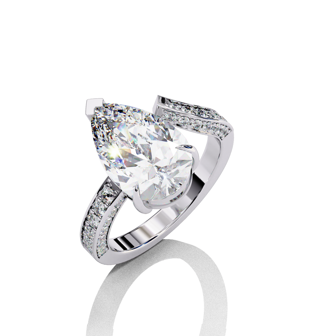 3 carats Solitaire Lab Grown Ring12