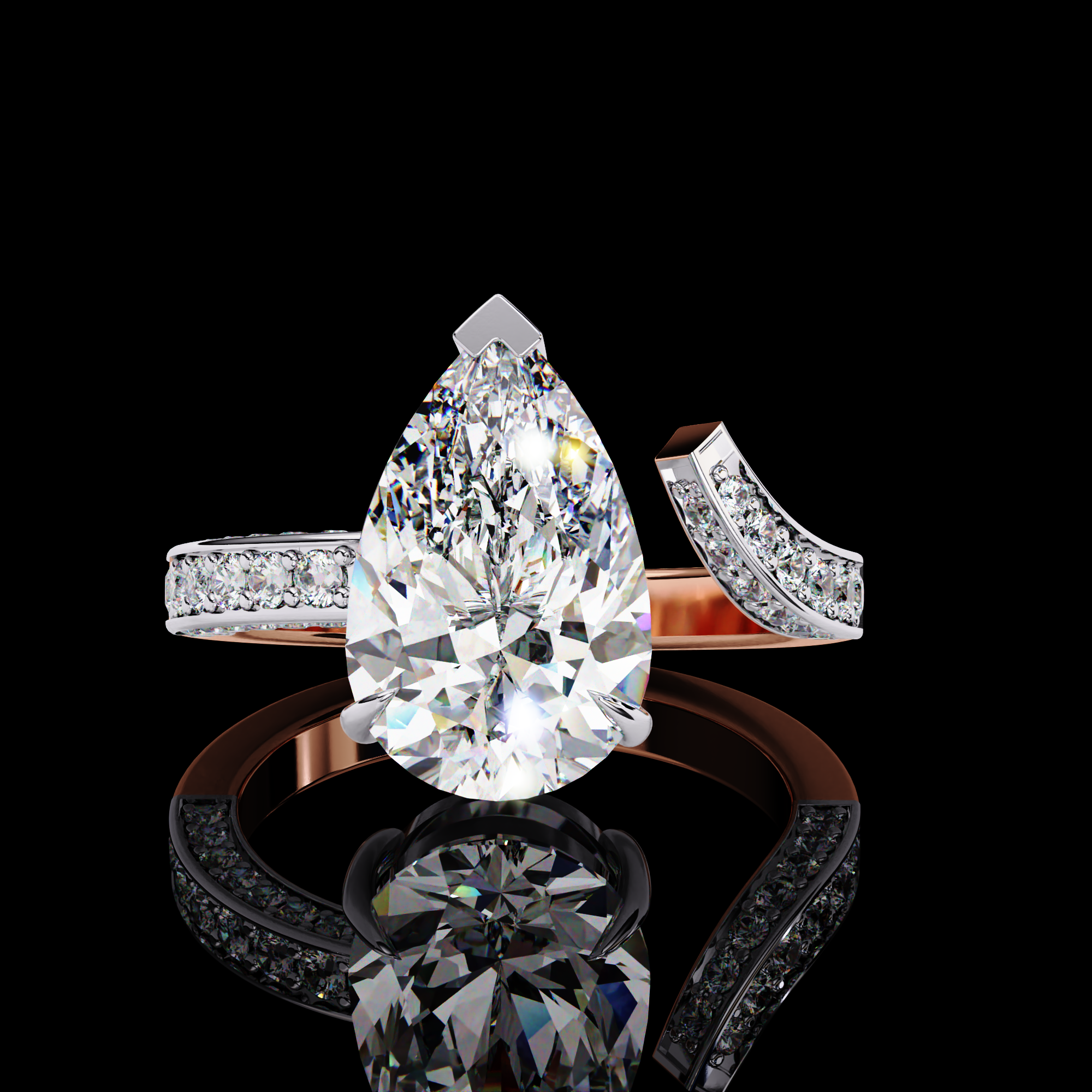3 carats Solitaire Lab Grown Ring6