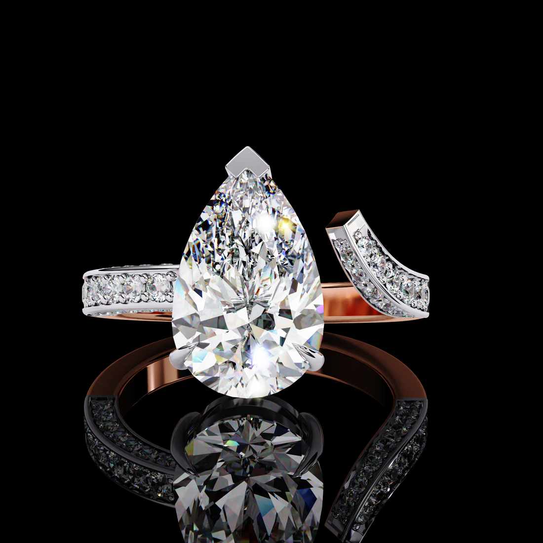 3 carats Solitaire Lab Grown Ring6