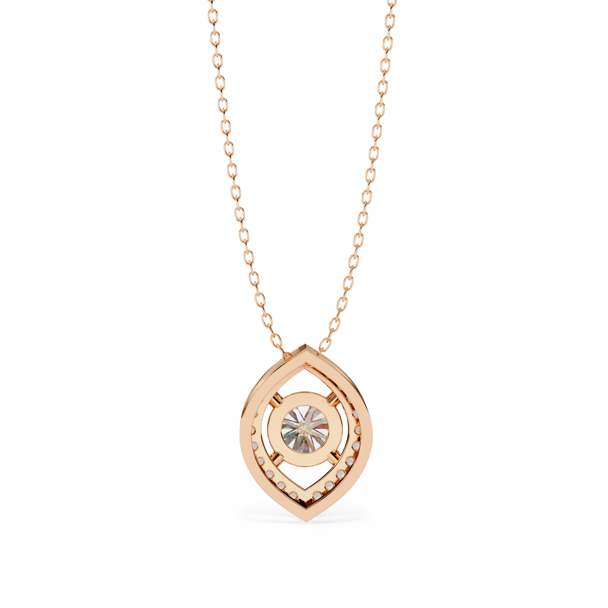 Sacred Round Diamond Pendant