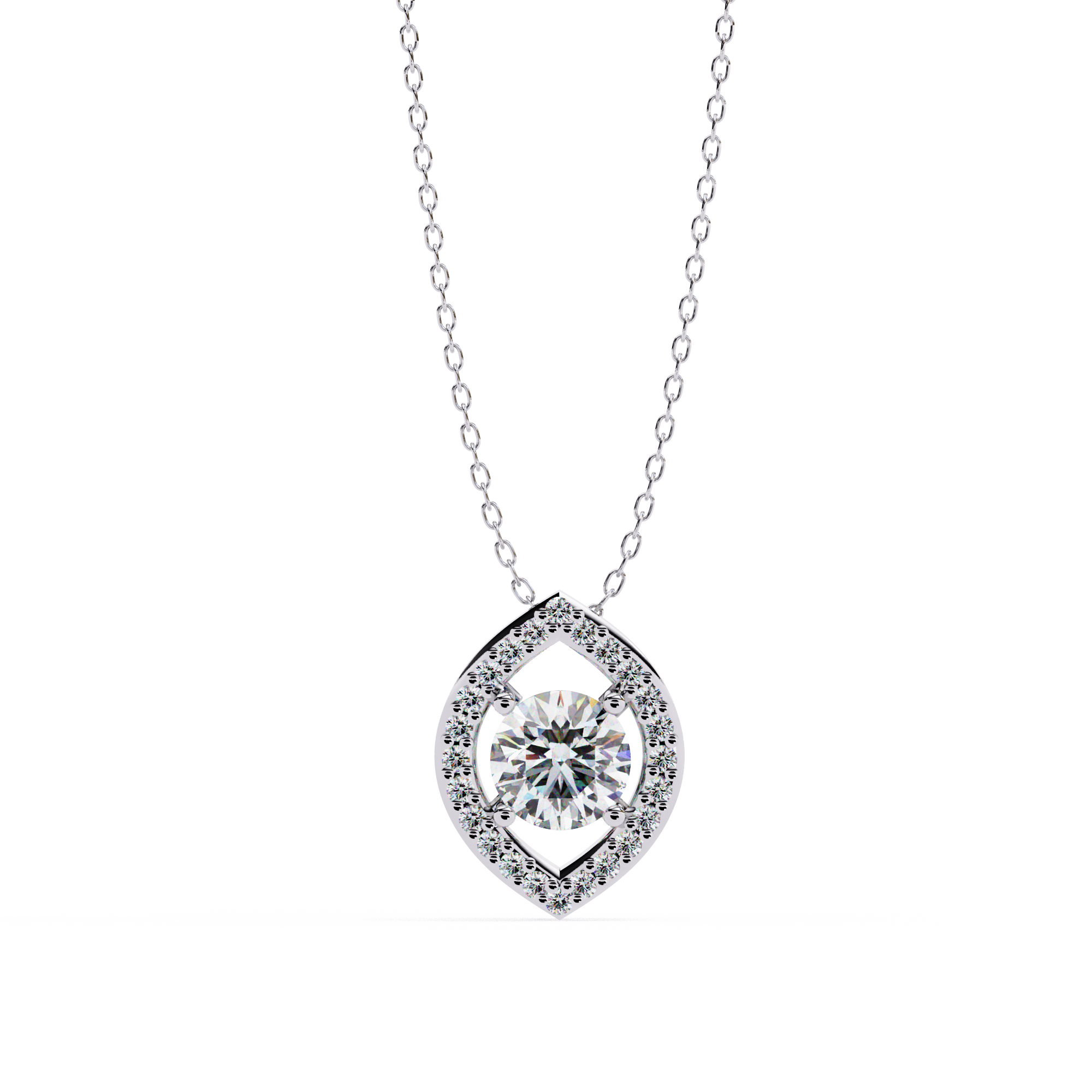 Sacred Round Diamond Pendant