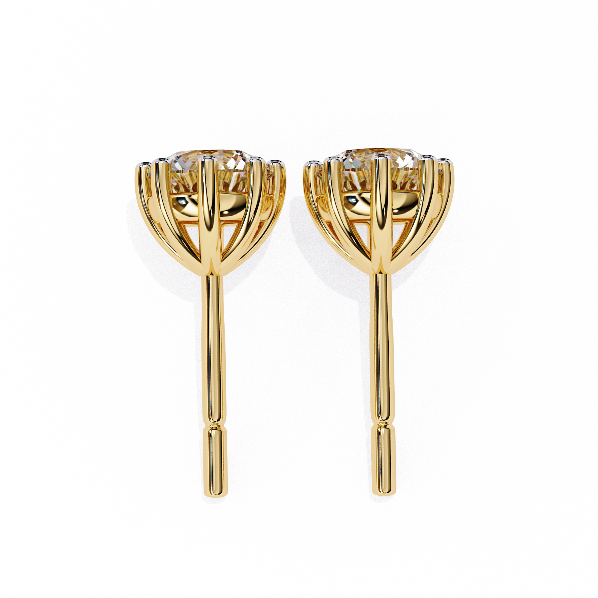 Classic Round Diamond Studs